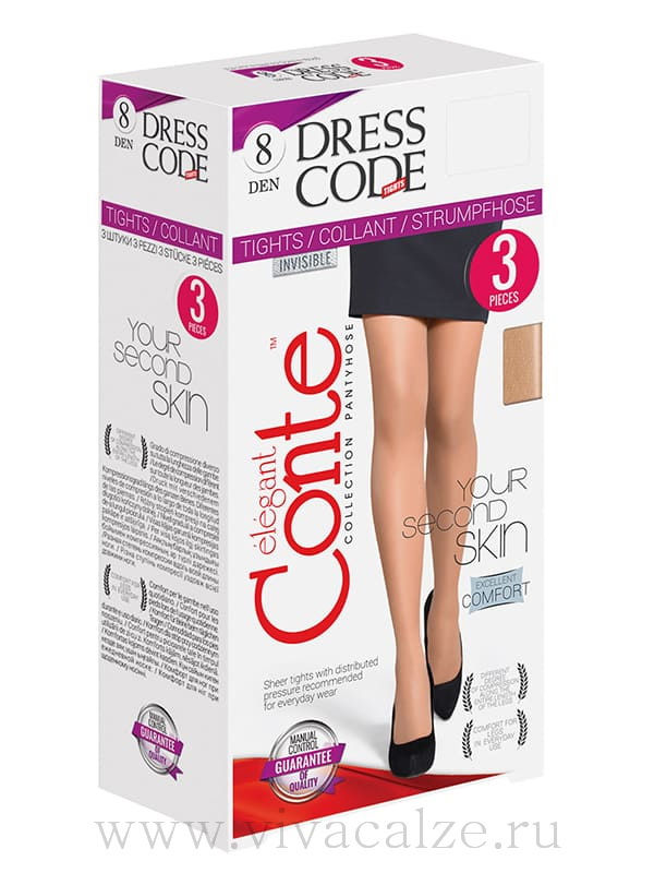 Conte DRESS CODE 8 (3 pairs) колготки летние
