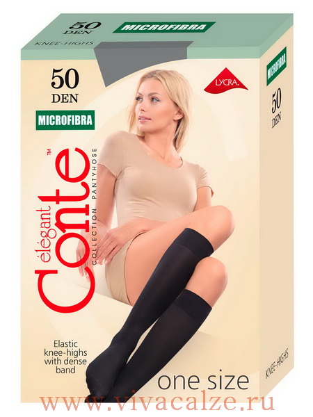 Conte Microfibra 50 knee-highs женские гольфы