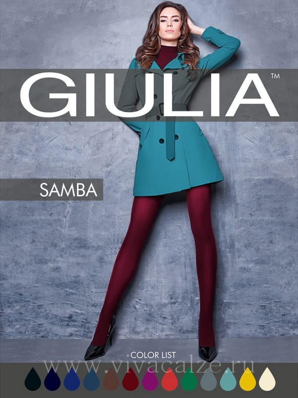 Giulia SAMBA 40 color колготки цветные