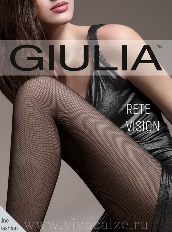 Giulia RETE VISION model 1 колготки в микросетку-тюль
