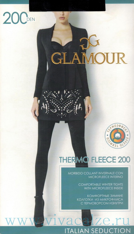 Glamour Thermo Fleece 200 колготки теплые с термоэффектом