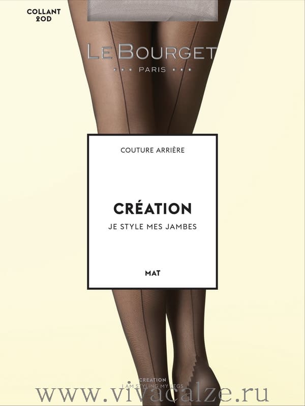 Le Bourge 1RT1 CREATION COUTURE ARRIERE 20 колготки со швом