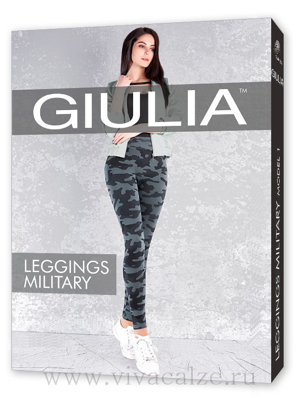 Giulia LEGGINGS MILITARY model 1 леггинсы