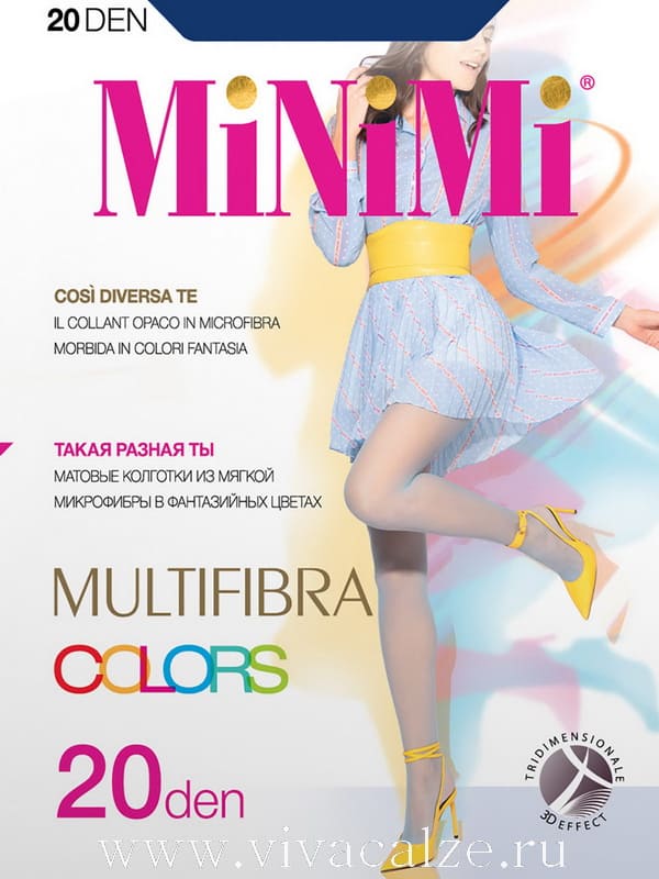 Minimi MULTIFIBRA COLORS 20 колготки цветные