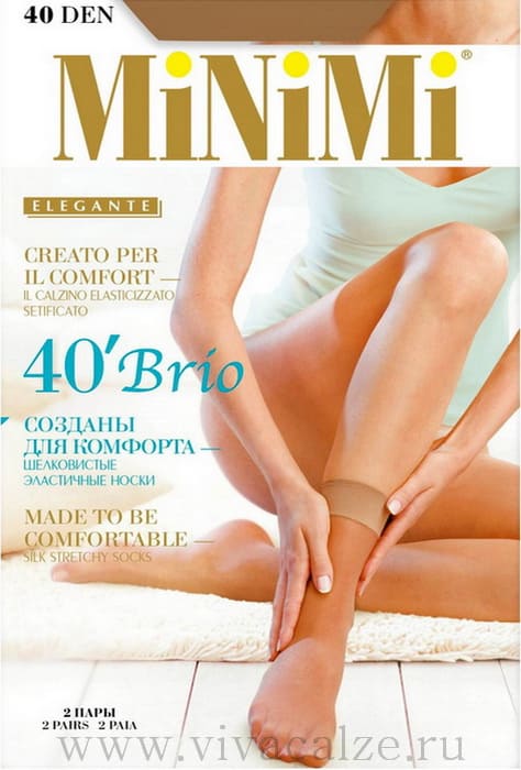Minimi BRIO 40 calzino носочки женские