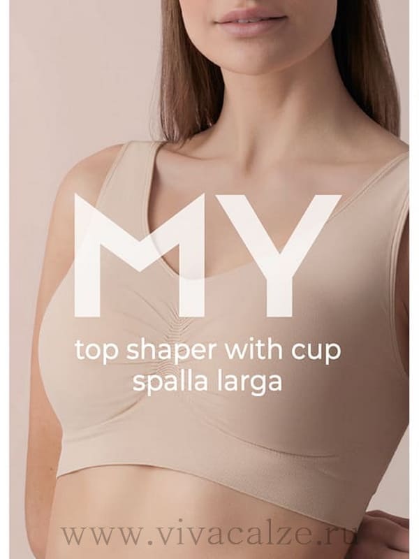 MY Топ женский BR378 TOP SHAPER WITH CUP spalla larga
