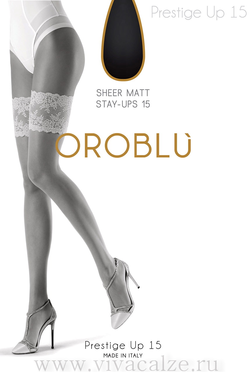 Oroblu PRESTIGE UP 15 stay-up чулки на широкой резинке