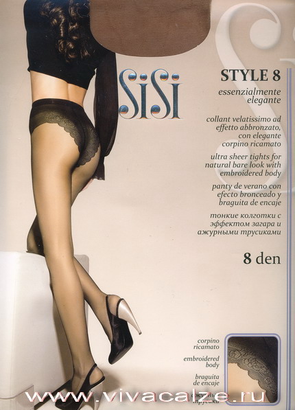 SiSi STYLE 8 колготки с ажурными трусиками