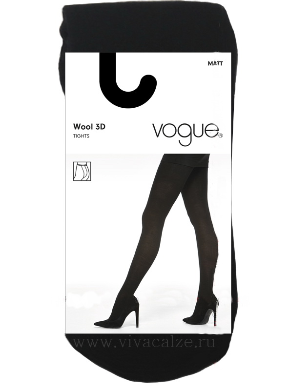 Vogue WOOL 3D колготки с шерстью